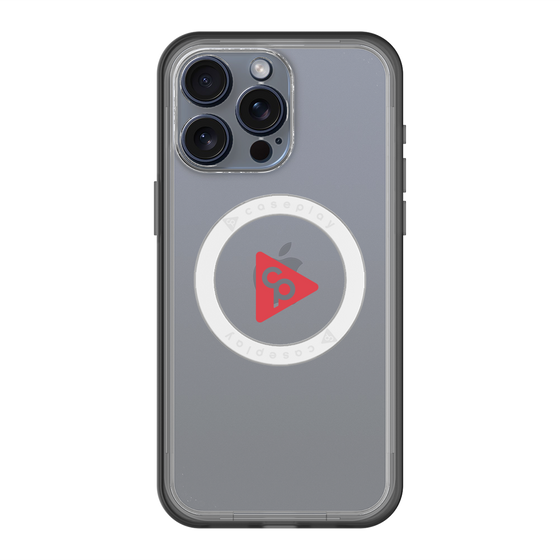 スリムプロテクションプレミアムケース with MagSafe［ オリジナル - caseplayロゴ - レッド/C ］