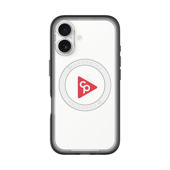 スリムプロテクションプレミアムケース with MagSafe［ オリジナル - caseplayロゴ - レッド/C ］