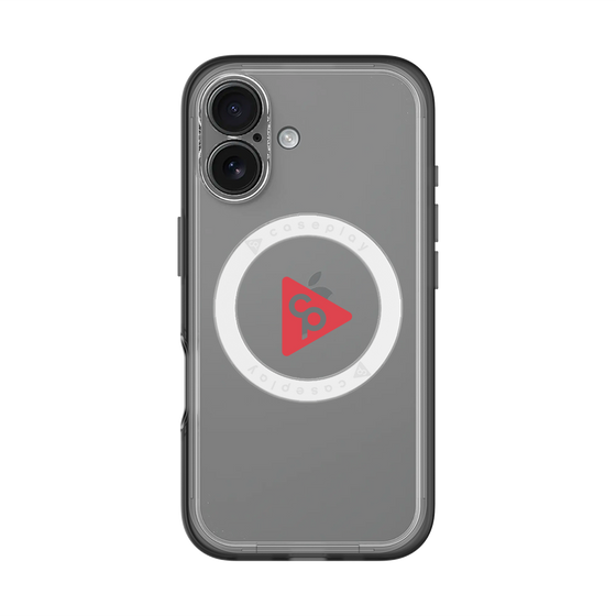 スリムプロテクションプレミアムケース with MagSafe［ オリジナル - caseplayロゴ - レッド/C ］