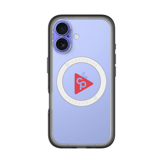 スリムプロテクションプレミアムケース with MagSafe［ オリジナル - caseplayロゴ - レッド/C ］