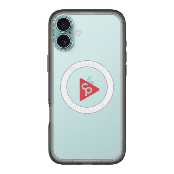 スリムプロテクションプレミアムケース with MagSafe［ オリジナル - caseplayロゴ - レッド/C ］