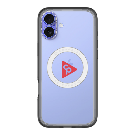 スリムプロテクションプレミアムケース with MagSafe［ オリジナル - caseplayロゴ - レッド/C ］