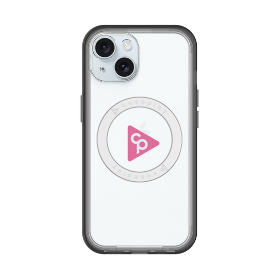 スリムプロテクションプレミアムケース with MagSafe［ オリジナル - caseplayロゴ - ピンク/C ］