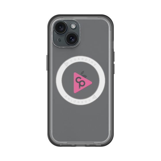 スリムプロテクションプレミアムケース with MagSafe［ オリジナル - caseplayロゴ - ピンク/C ］