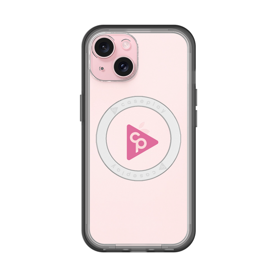 スリムプロテクションプレミアムケース with MagSafe［ オリジナル - caseplayロゴ - ピンク/C ］