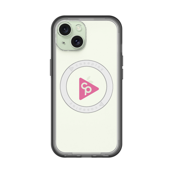スリムプロテクションプレミアムケース with MagSafe［ オリジナル - caseplayロゴ - ピンク/C ］