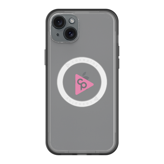 スリムプロテクションプレミアムケース with MagSafe［ オリジナル - caseplayロゴ - ピンク/C ］