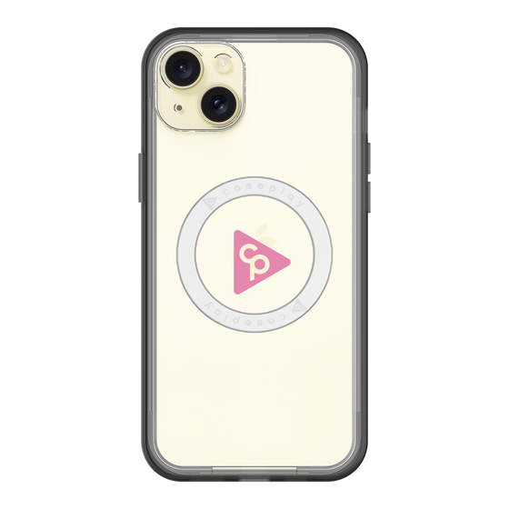 スリムプロテクションプレミアムケース with MagSafe［ オリジナル - caseplayロゴ - ピンク/C ］