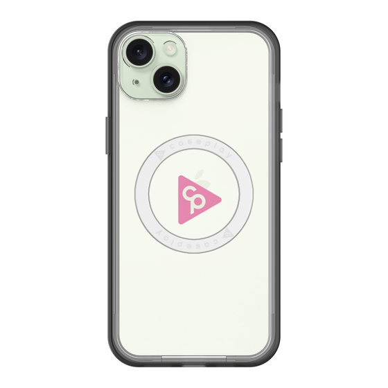 スリムプロテクションプレミアムケース with MagSafe［ オリジナル - caseplayロゴ - ピンク/C ］