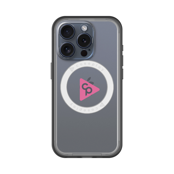 スリムプロテクションプレミアムケース with MagSafe［ オリジナル - caseplayロゴ - ピンク/C ］