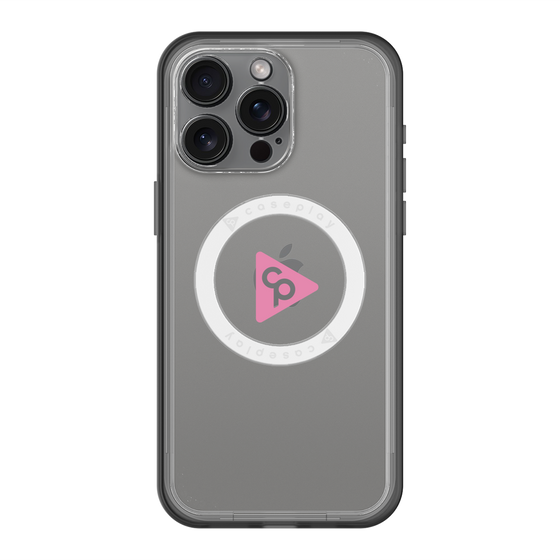 スリムプロテクションプレミアムケース with MagSafe［ オリジナル - caseplayロゴ - ピンク/C ］