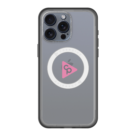 スリムプロテクションプレミアムケース with MagSafe［ オリジナル - caseplayロゴ - ピンク/C ］