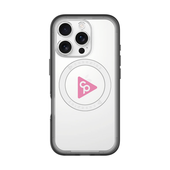 スリムプロテクションプレミアムケース with MagSafe［ オリジナル - caseplayロゴ - ピンク/C ］