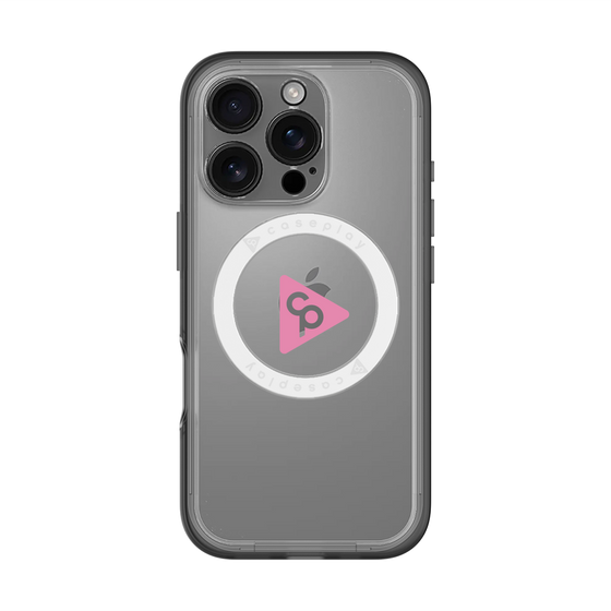 スリムプロテクションプレミアムケース with MagSafe［ オリジナル - caseplayロゴ - ピンク/C ］