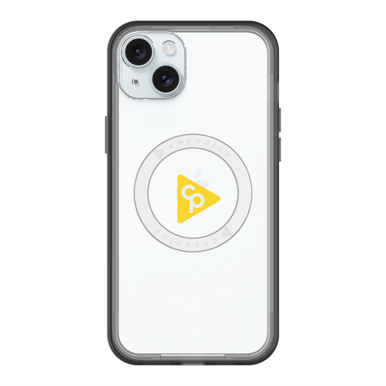 スリムプロテクションプレミアムケース with MagSafe［ オリジナル - caseplayロゴ - イエロー/C ］