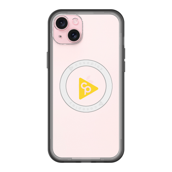 スリムプロテクションプレミアムケース with MagSafe［ オリジナル - caseplayロゴ - イエロー/C ］