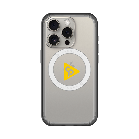 スリムプロテクションプレミアムケース with MagSafe［ オリジナル - caseplayロゴ - イエロー/C ］
