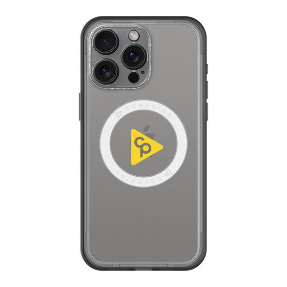 スリムプロテクションプレミアムケース with MagSafe［ オリジナル - caseplayロゴ - イエロー/C ］