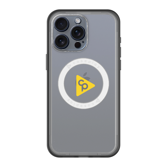 スリムプロテクションプレミアムケース with MagSafe［ オリジナル - caseplayロゴ - イエロー/C ］