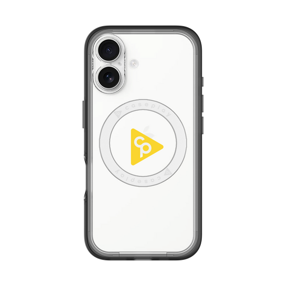 スリムプロテクションプレミアムケース with MagSafe［ オリジナル - caseplayロゴ - イエロー/C ］