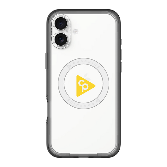 スリムプロテクションプレミアムケース with MagSafe［ オリジナル - caseplayロゴ - イエロー/C ］