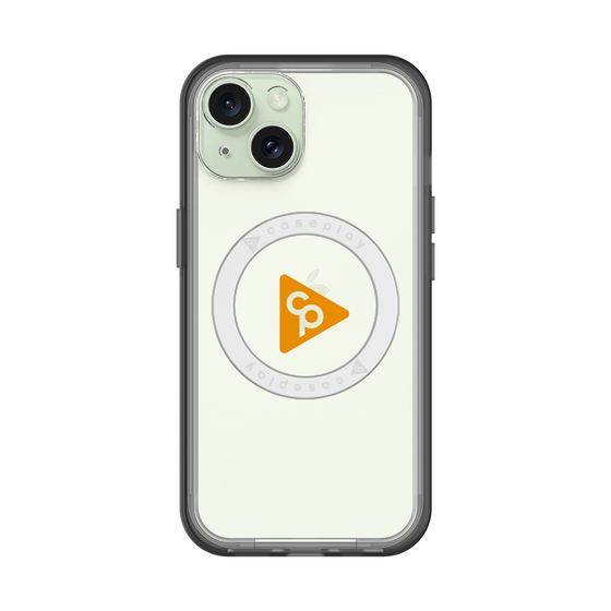 スリムプロテクションプレミアムケース with MagSafe［ オリジナル - caseplayロゴ - オレンジ/C ］