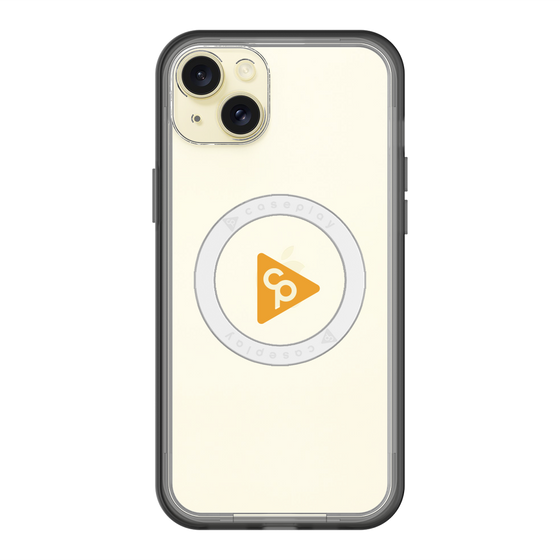 スリムプロテクションプレミアムケース with MagSafe［ オリジナル - caseplayロゴ - オレンジ/C ］