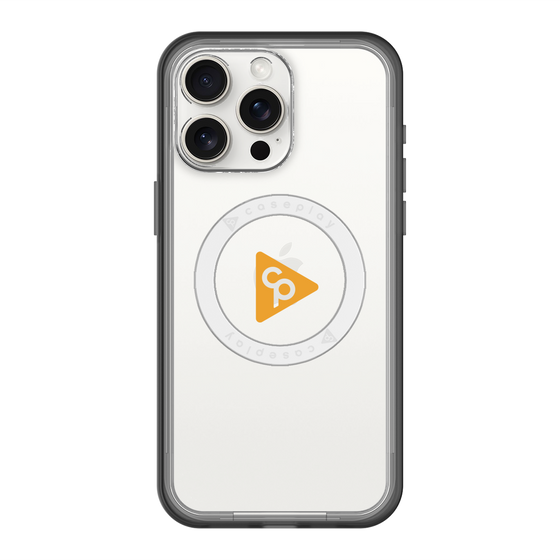 スリムプロテクションプレミアムケース with MagSafe［ オリジナル - caseplayロゴ - オレンジ/C ］