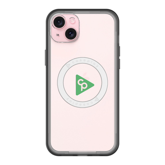 スリムプロテクションプレミアムケース with MagSafe［ オリジナル - caseplayロゴ - グリーン/C ］