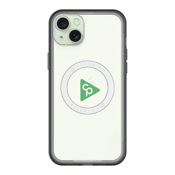 スリムプロテクションプレミアムケース with MagSafe［ オリジナル - caseplayロゴ - グリーン/C ］