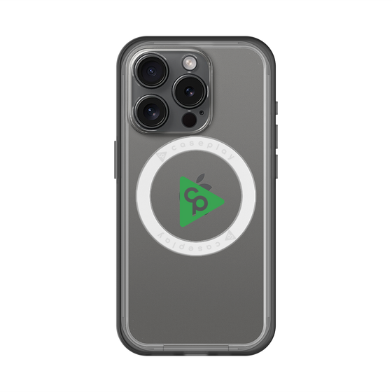 スリムプロテクションプレミアムケース with MagSafe［ オリジナル - caseplayロゴ - グリーン/C ］
