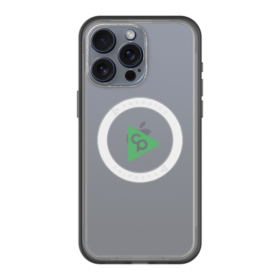 スリムプロテクションプレミアムケース with MagSafe［ オリジナル - caseplayロゴ - グリーン/C ］