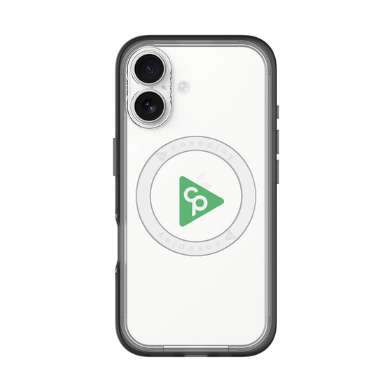スリムプロテクションプレミアムケース with MagSafe［ オリジナル - caseplayロゴ - グリーン/C ］