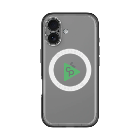 スリムプロテクションプレミアムケース with MagSafe［ オリジナル - caseplayロゴ - グリーン/C ］