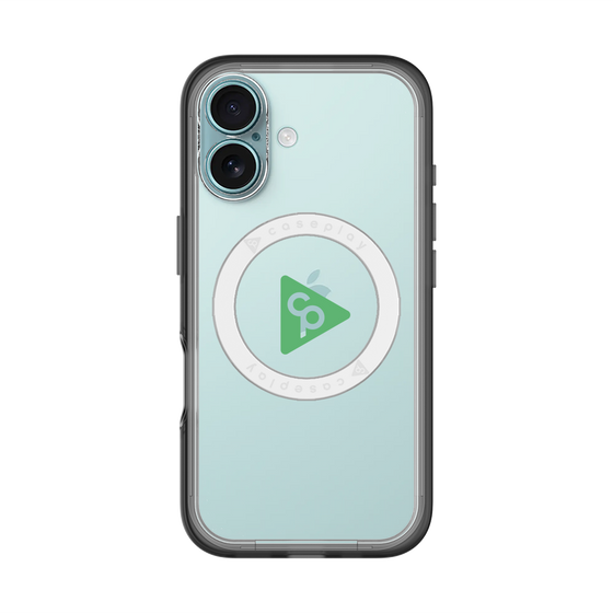 スリムプロテクションプレミアムケース with MagSafe［ オリジナル - caseplayロゴ - グリーン/C ］