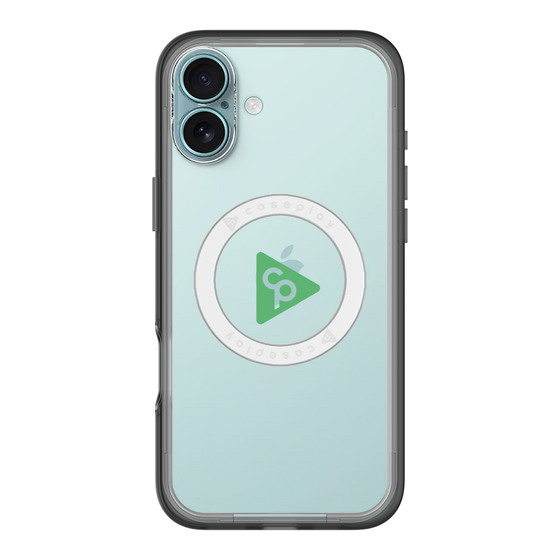 スリムプロテクションプレミアムケース with MagSafe［ オリジナル - caseplayロゴ - グリーン/C ］