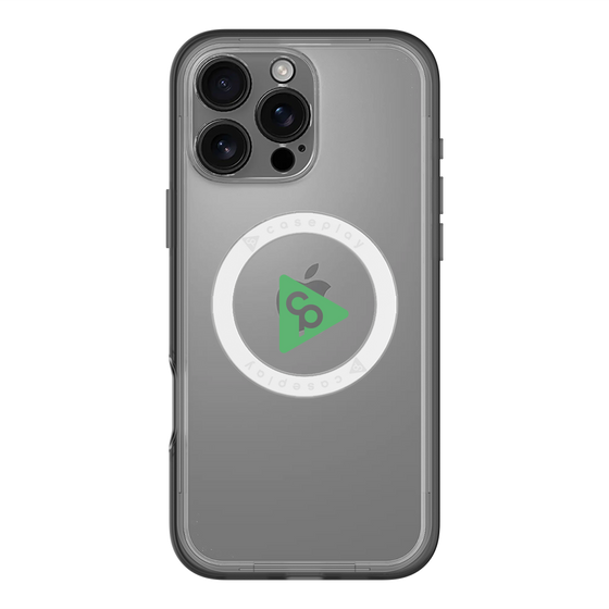 スリムプロテクションプレミアムケース with MagSafe［ オリジナル - caseplayロゴ - グリーン/C ］