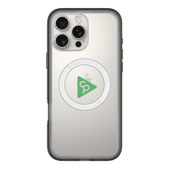スリムプロテクションプレミアムケース with MagSafe［ オリジナル - caseplayロゴ - グリーン/C ］