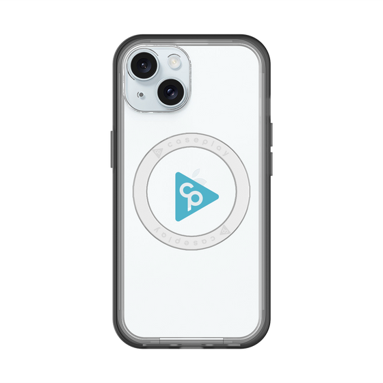 スリムプロテクションプレミアムケース with MagSafe［ オリジナル - caseplayロゴ - ライトブルー/C ］
