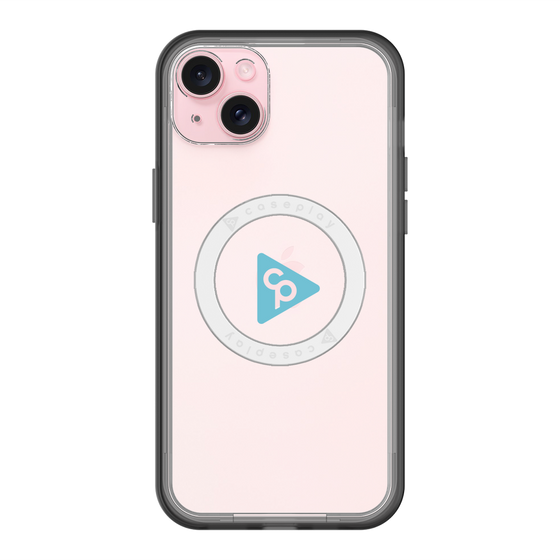 スリムプロテクションプレミアムケース with MagSafe［ オリジナル - caseplayロゴ - ライトブルー/C ］