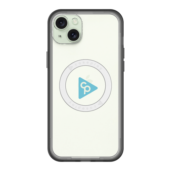 スリムプロテクションプレミアムケース with MagSafe［ オリジナル - caseplayロゴ - ライトブルー/C ］
