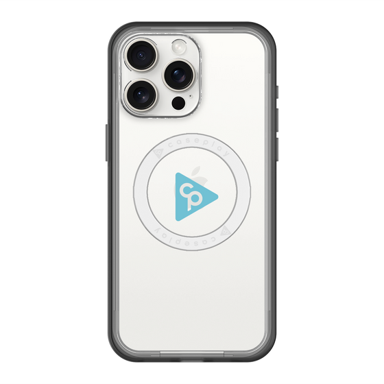 スリムプロテクションプレミアムケース with MagSafe［ オリジナル - caseplayロゴ - ライトブルー/C ］