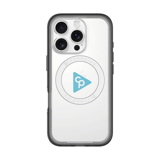 スリムプロテクションプレミアムケース with MagSafe［ オリジナル - caseplayロゴ - ライトブルー/C ］