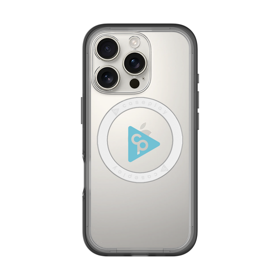 スリムプロテクションプレミアムケース with MagSafe［ オリジナル - caseplayロゴ - ライトブルー/C ］