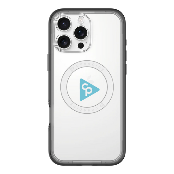 スリムプロテクションプレミアムケース with MagSafe［ オリジナル - caseplayロゴ - ライトブルー/C ］