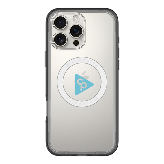 スリムプロテクションプレミアムケース with MagSafe［ オリジナル - caseplayロゴ - ライトブルー/C ］