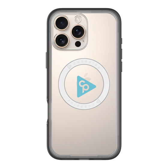 スリムプロテクションプレミアムケース with MagSafe［ オリジナル - caseplayロゴ - ライトブルー/C ］