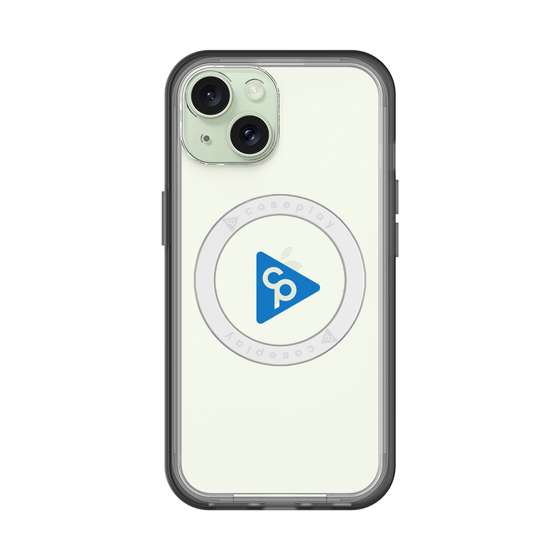 スリムプロテクションプレミアムケース with MagSafe［ オリジナル - caseplayロゴ - ブルー/C ］