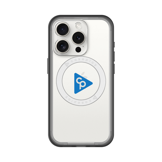 スリムプロテクションプレミアムケース with MagSafe［ オリジナル - caseplayロゴ - ブルー/C ］