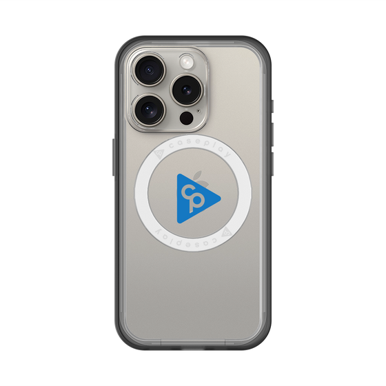 スリムプロテクションプレミアムケース with MagSafe［ オリジナル - caseplayロゴ - ブルー/C ］